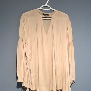 Flowy taupe blouse